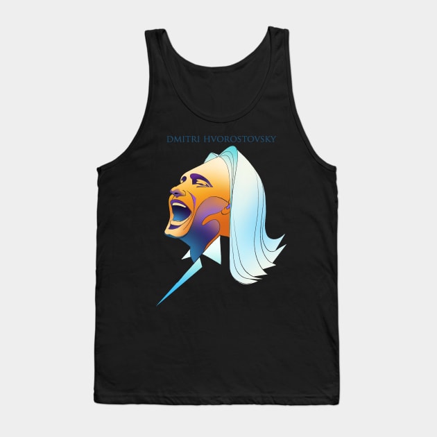 Caricature of Dmitri Hvorostovsky Tank Top by TrevorIrvin